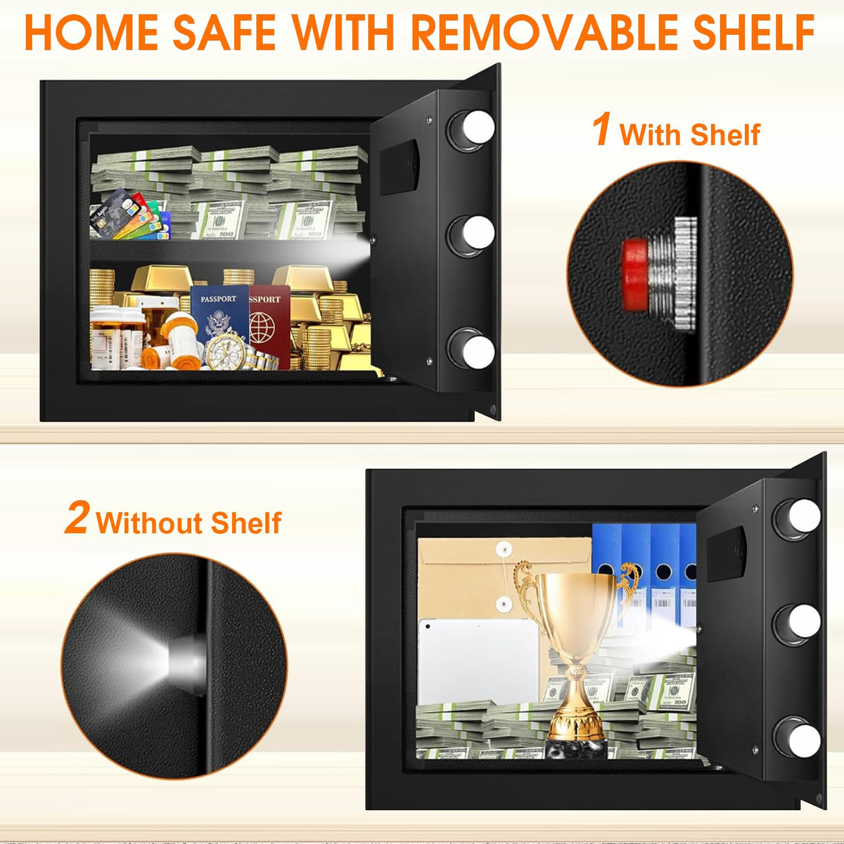EVSUVSRT interior LED light for easy visibility in low light.