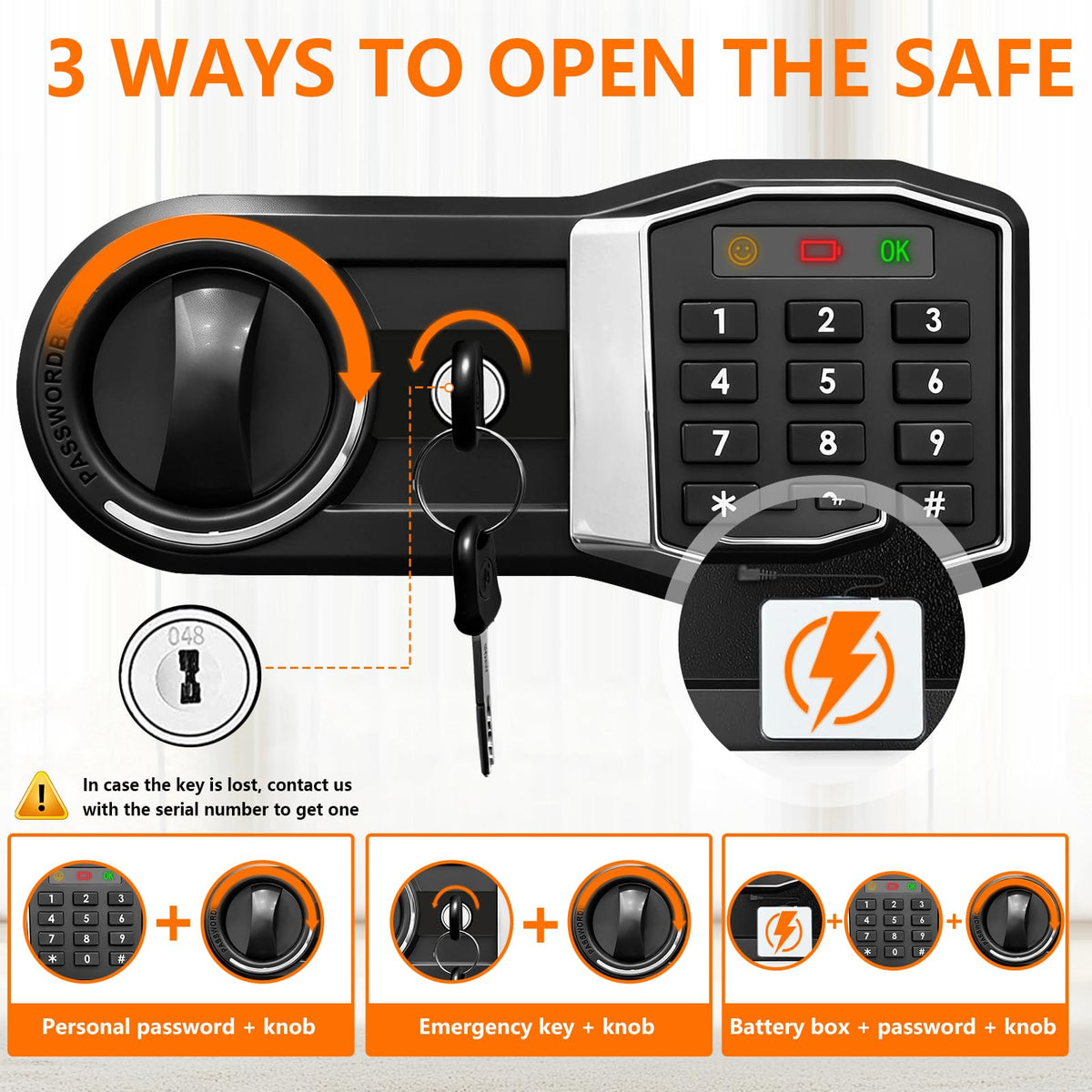 EVSUVSRT anchoring kit secures to wall or floor, deterring theft.