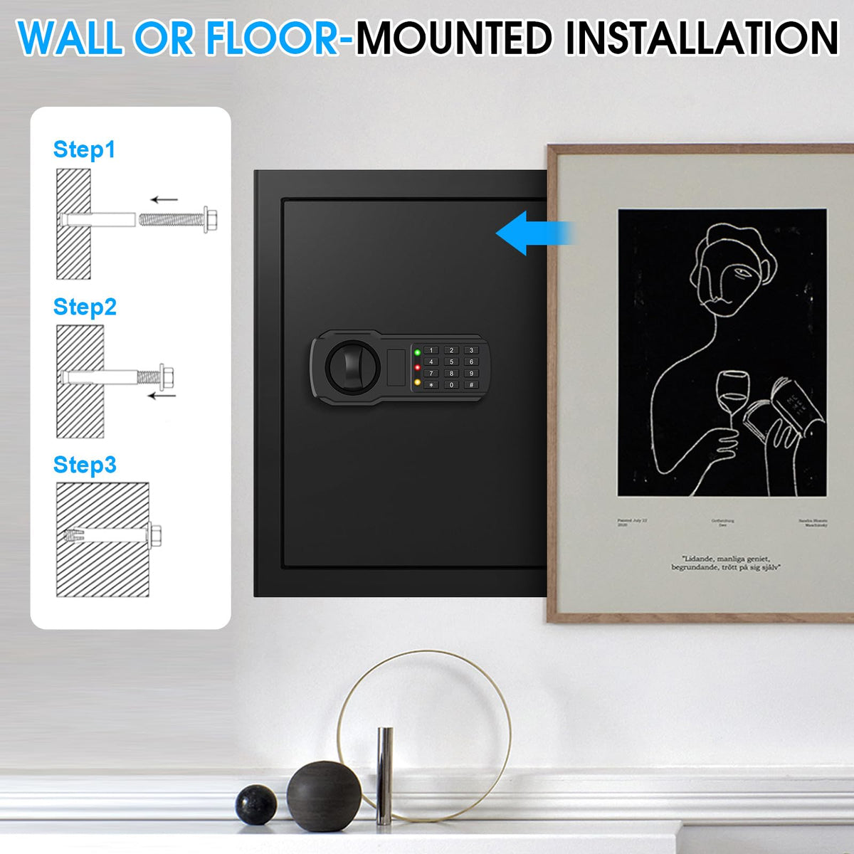EVSUVSRT automatic LED light reveals contents even in dim rooms.