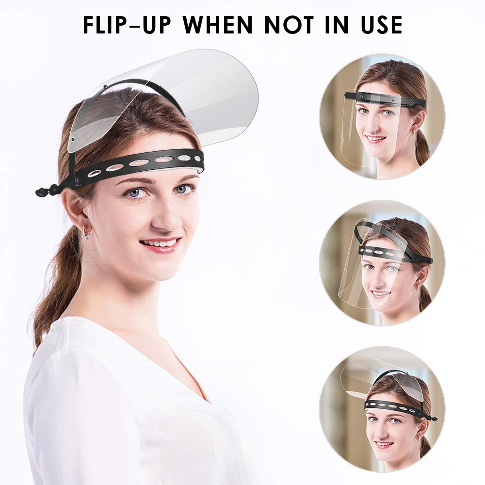 EWA replaceable visors clear anti-fog for crisp visibility