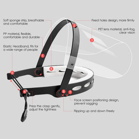 EWA headband adjustable up to 120 degrees for a customizable fit