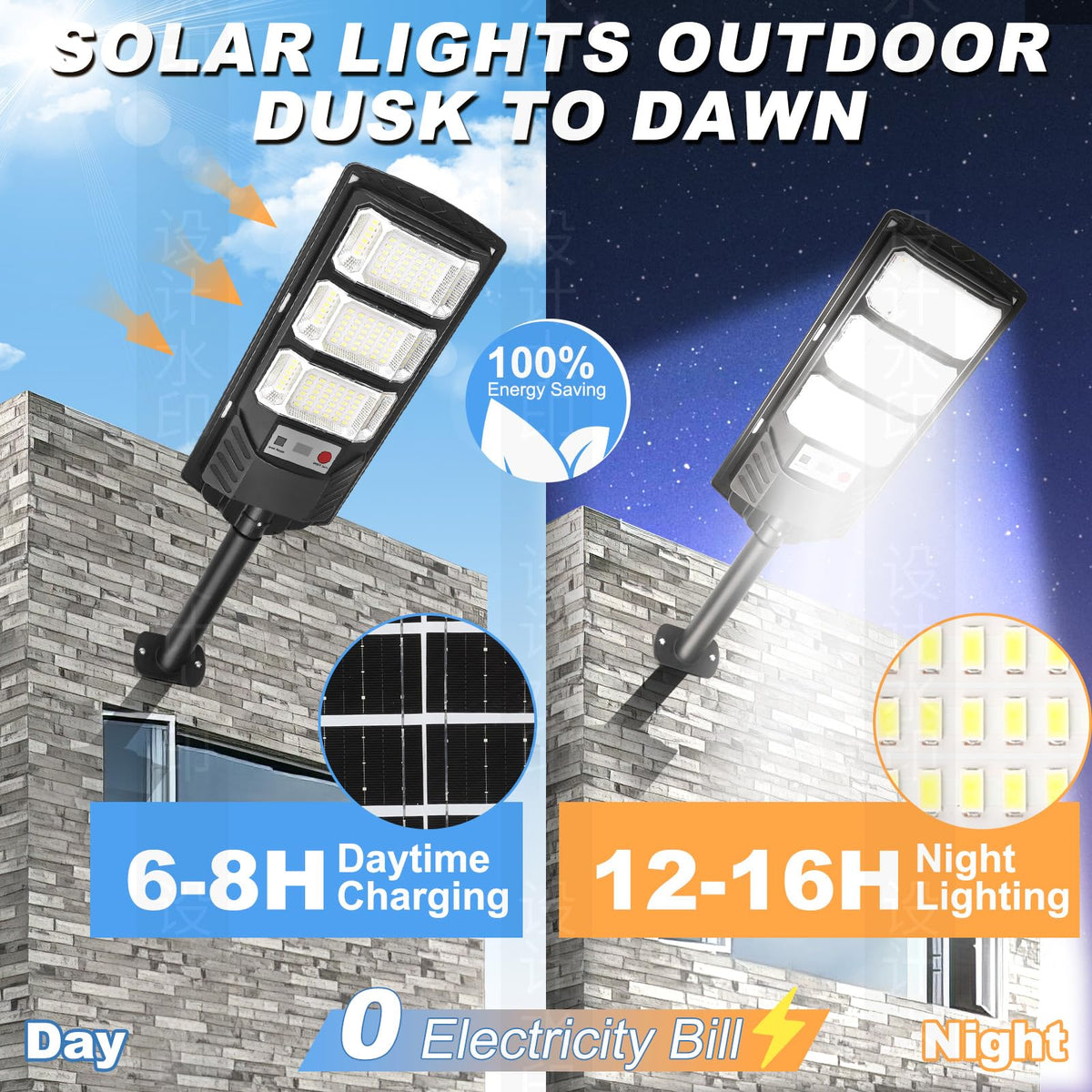 EWIQIRAO motion-sensor light detects activity and brightens entryways.