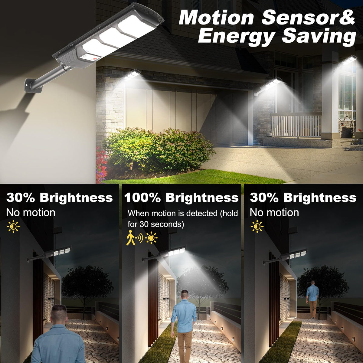EWIQIRAO wall-mount lights are quick to install along pathways.