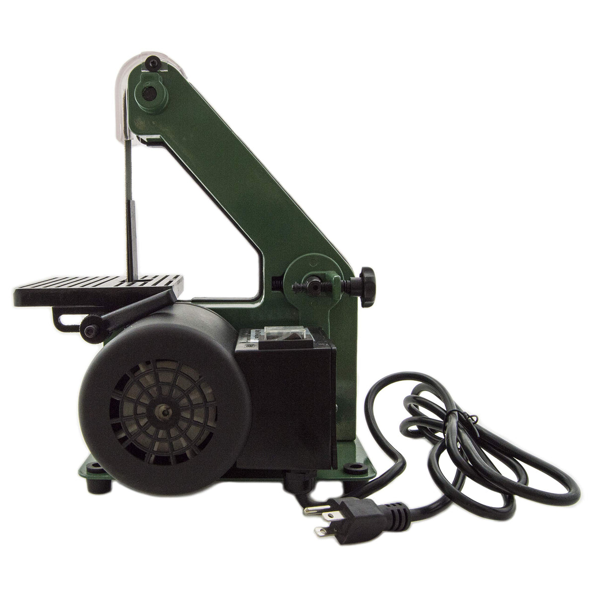 EX ELECTRONIX EXPRESS Mini 1x30 belt sander tilt-range-0-45-deg enables angled sanding.