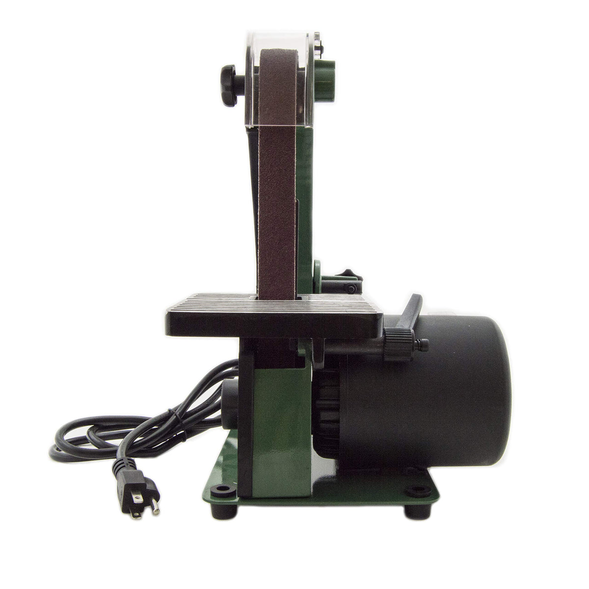 EX ELECTRONIX EXPRESS Mini 1x30 belt sander vacuum-diameter-1-3-4-inch highlights integrated dust path.