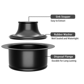 Exakey compatible with standard sinks for a reliable upgrade to disposal system