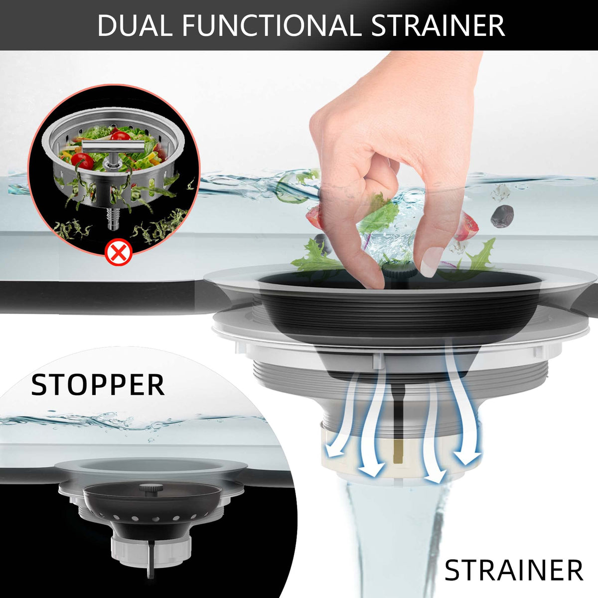Exakey drain stopper provides reliable water control without leaks