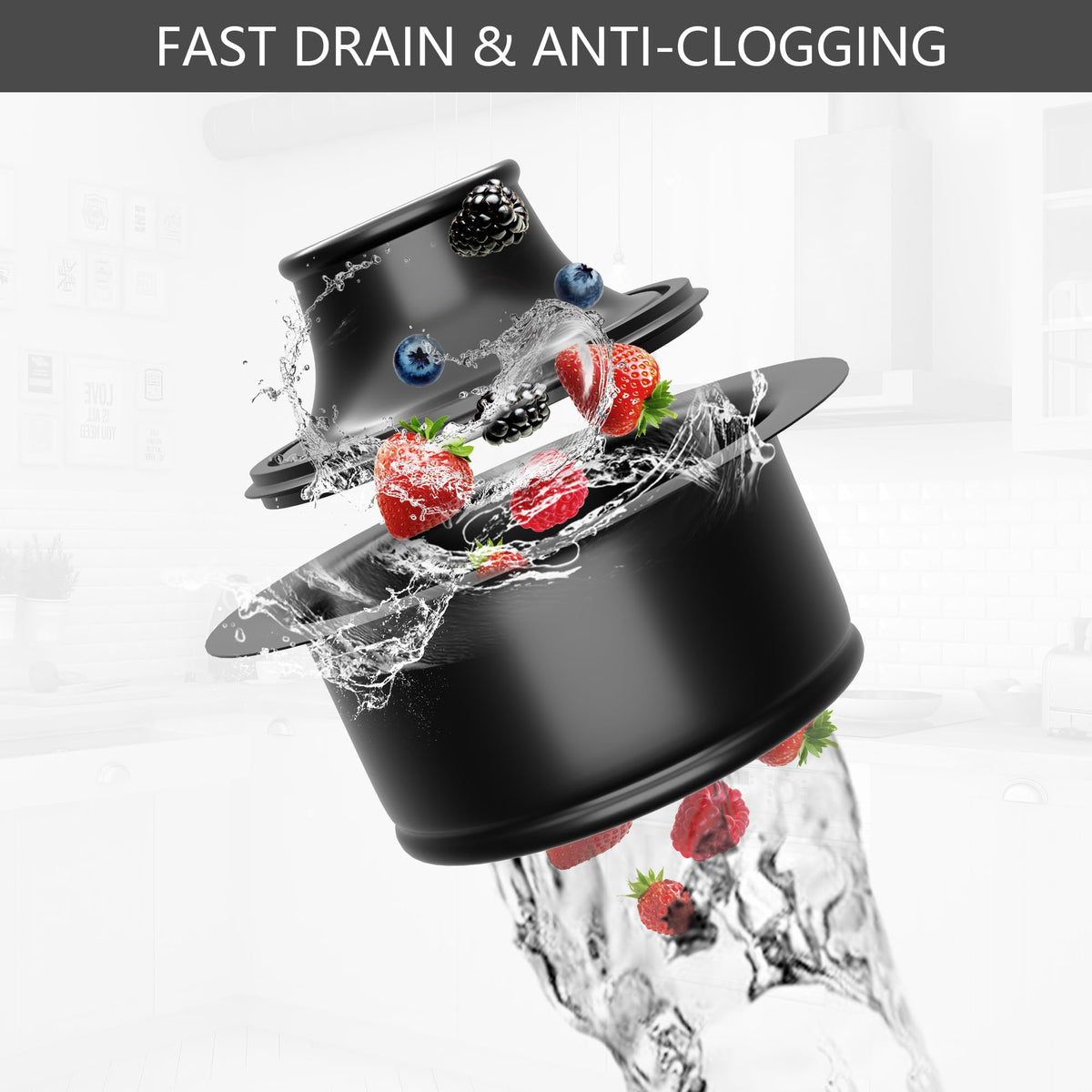 Exakey easy-install disposal flange requires no special tools for quick setup
