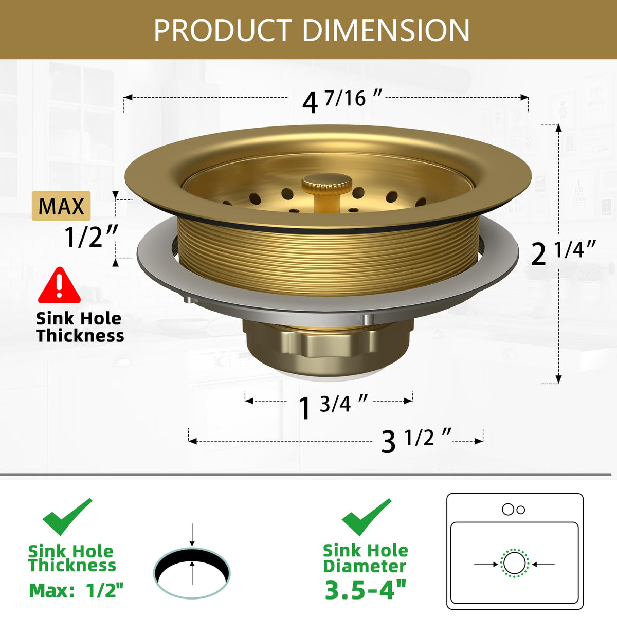 Exakey packaged drain kit ships complete for a hassle-free setup.