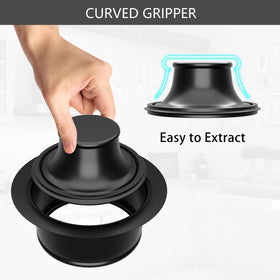 Exakey universal 3-1/2 inch drain opening compatibility ensures seamless sink integration