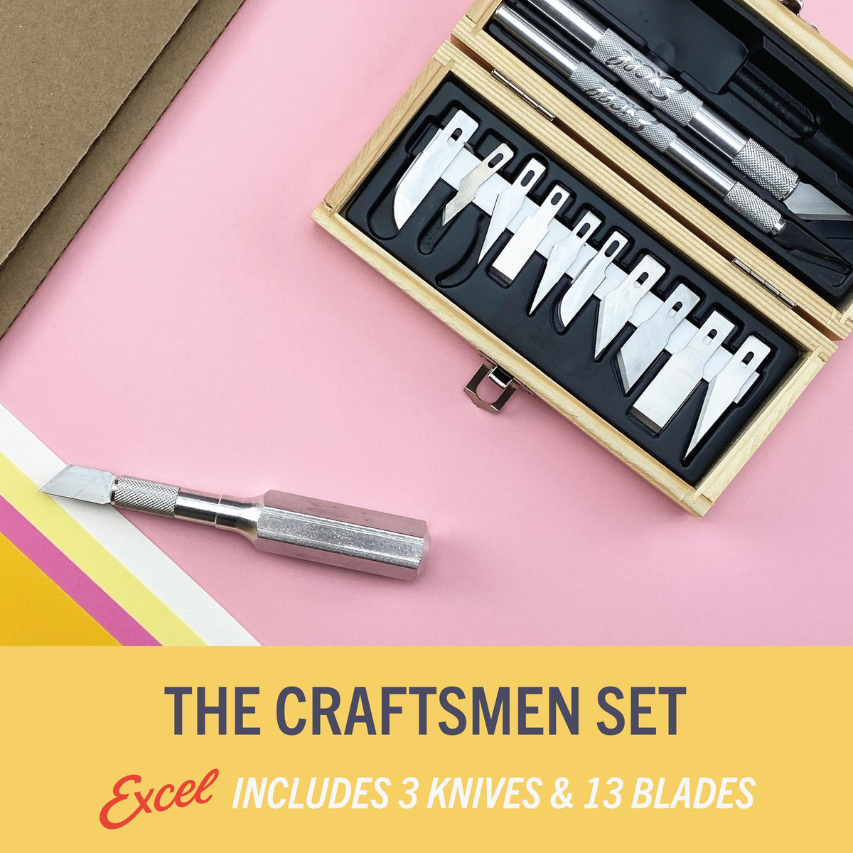 Excel Blades Craftsmen Set K6 heavy-duty knife for tougher materials