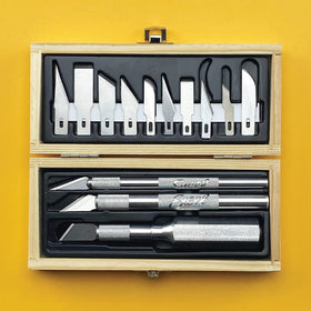 Excel Blades Craftsmen Set safety cap protects blades during storage
