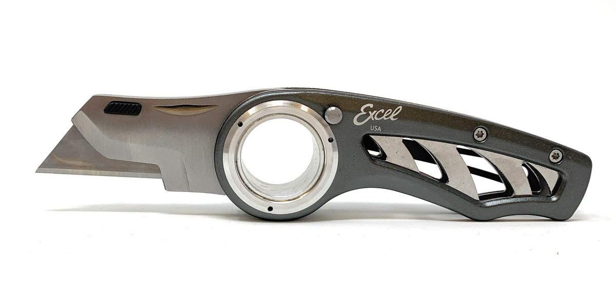Excel Blades Revo folding knife with aluminum body for rugged daily use.