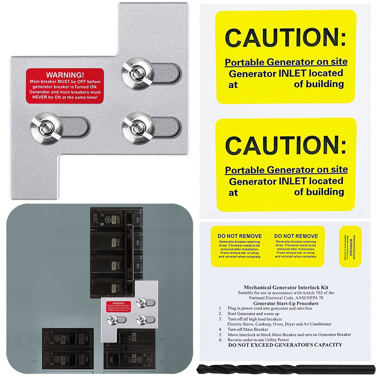 EXCELFU interlock plate closeup with laser cuts for precise GE panel fit and safe back feeding.