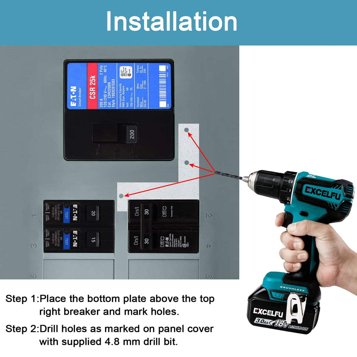 EXCELFU startup procedure label for generator setup