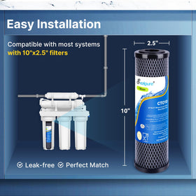 Safety-focused materials certifications for EXCELPURE CTO filter.