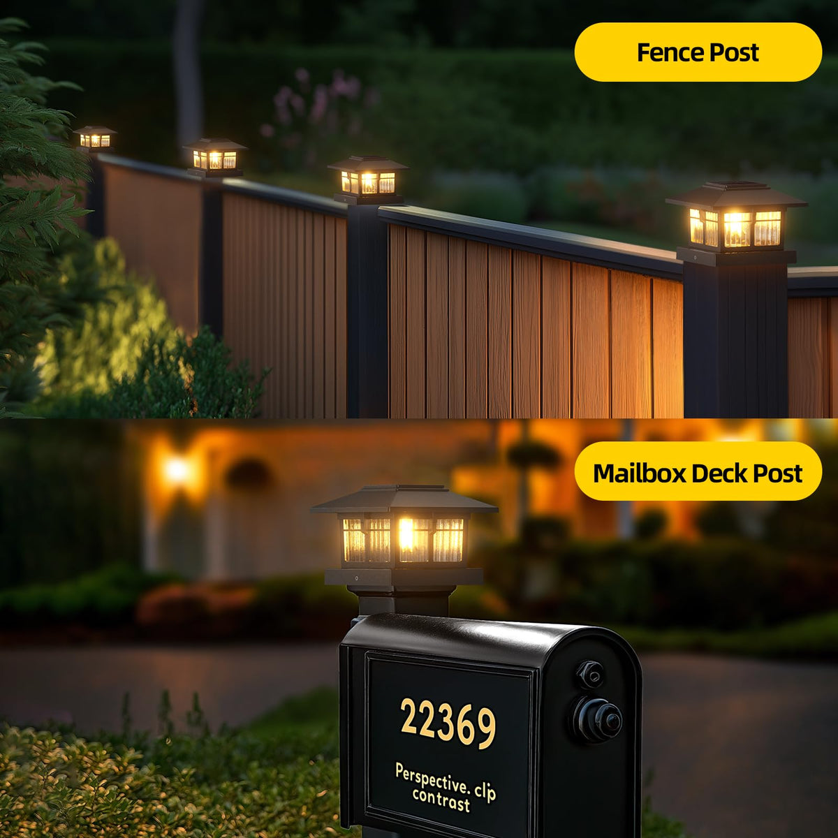 EXCMARK versatile 4x4 post cap light suitable for fences and decks