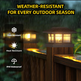 EXCMARK easy no-wiring installation on a fence post