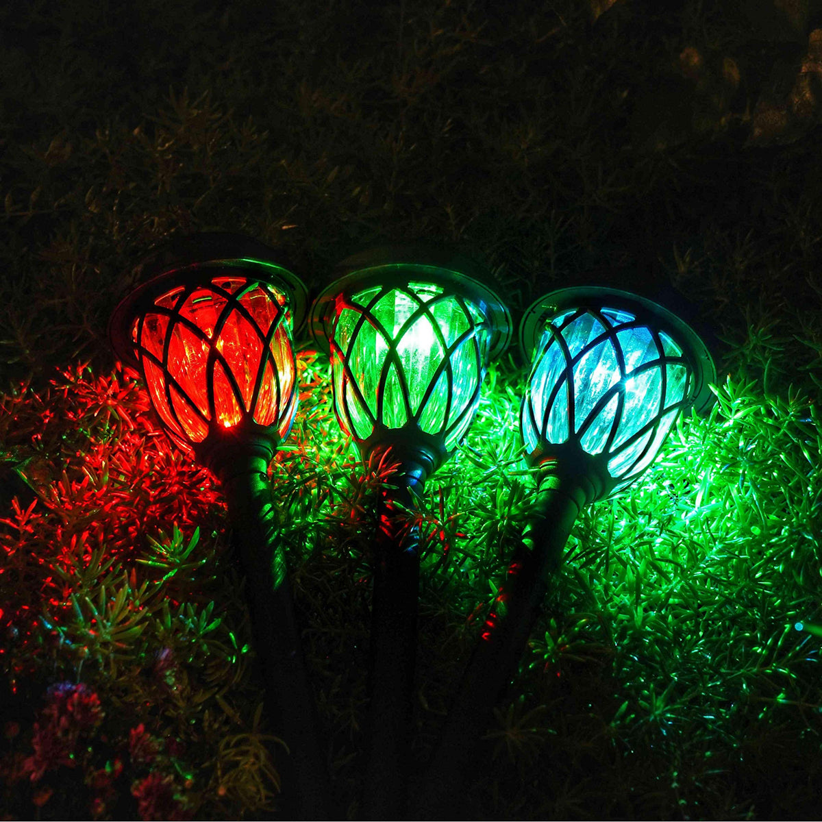 EXCMARK IP44 waterproof lights withstand rain for year-round outdoor ambiance.
