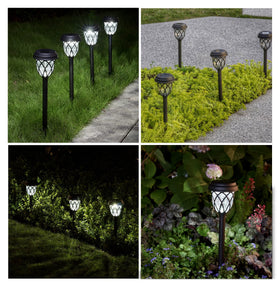 EXCMARK garden-edge lighting outlines walkways with gentle daytime appeal.