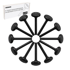 EXERAUO 12-pack nylon garage door rollers with 2-inch wheels for smooth operation.