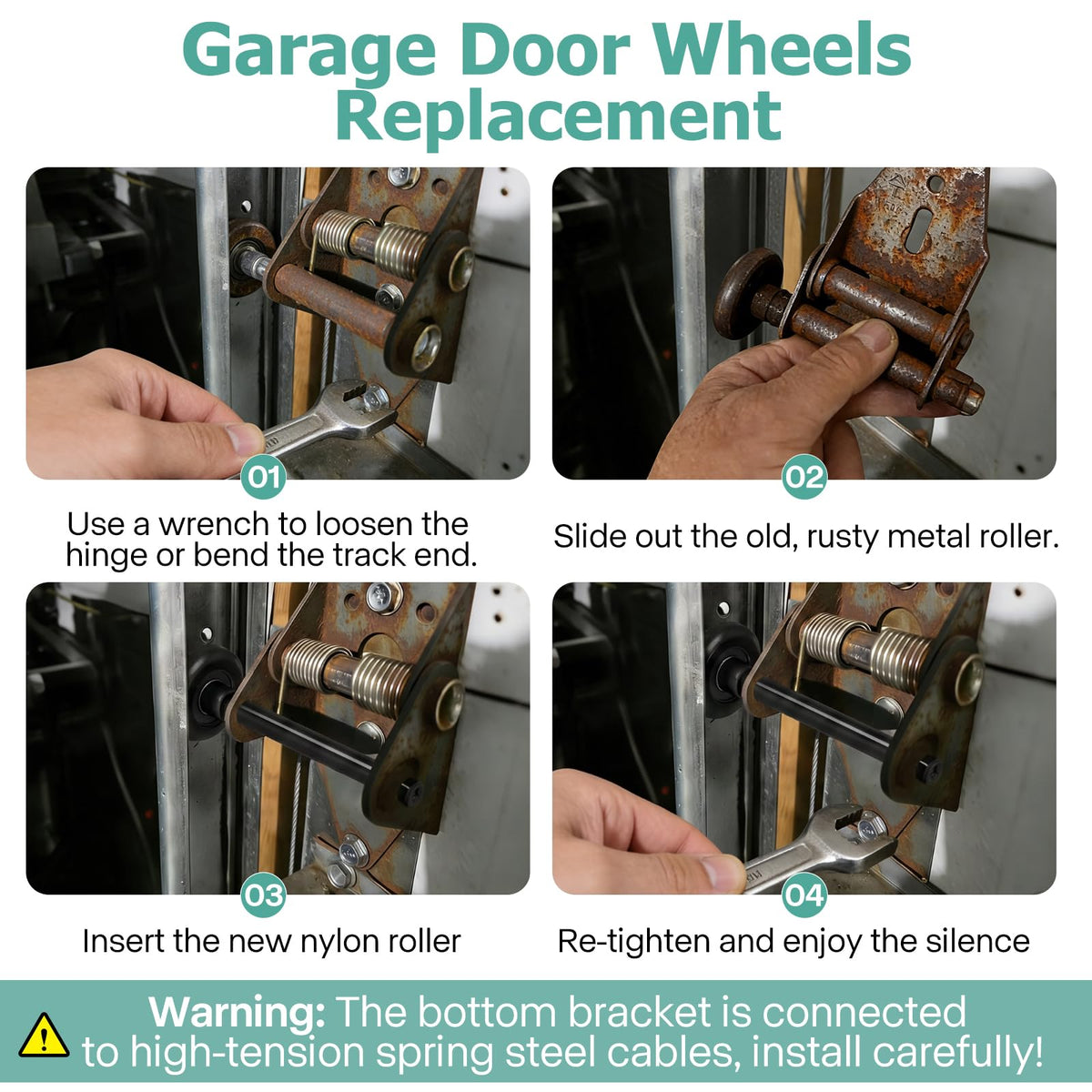 EXERAUO 2-inch track compatibility fits most garages securely.