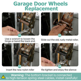 EXERAUO 2-inch track compatibility fits most garages securely.