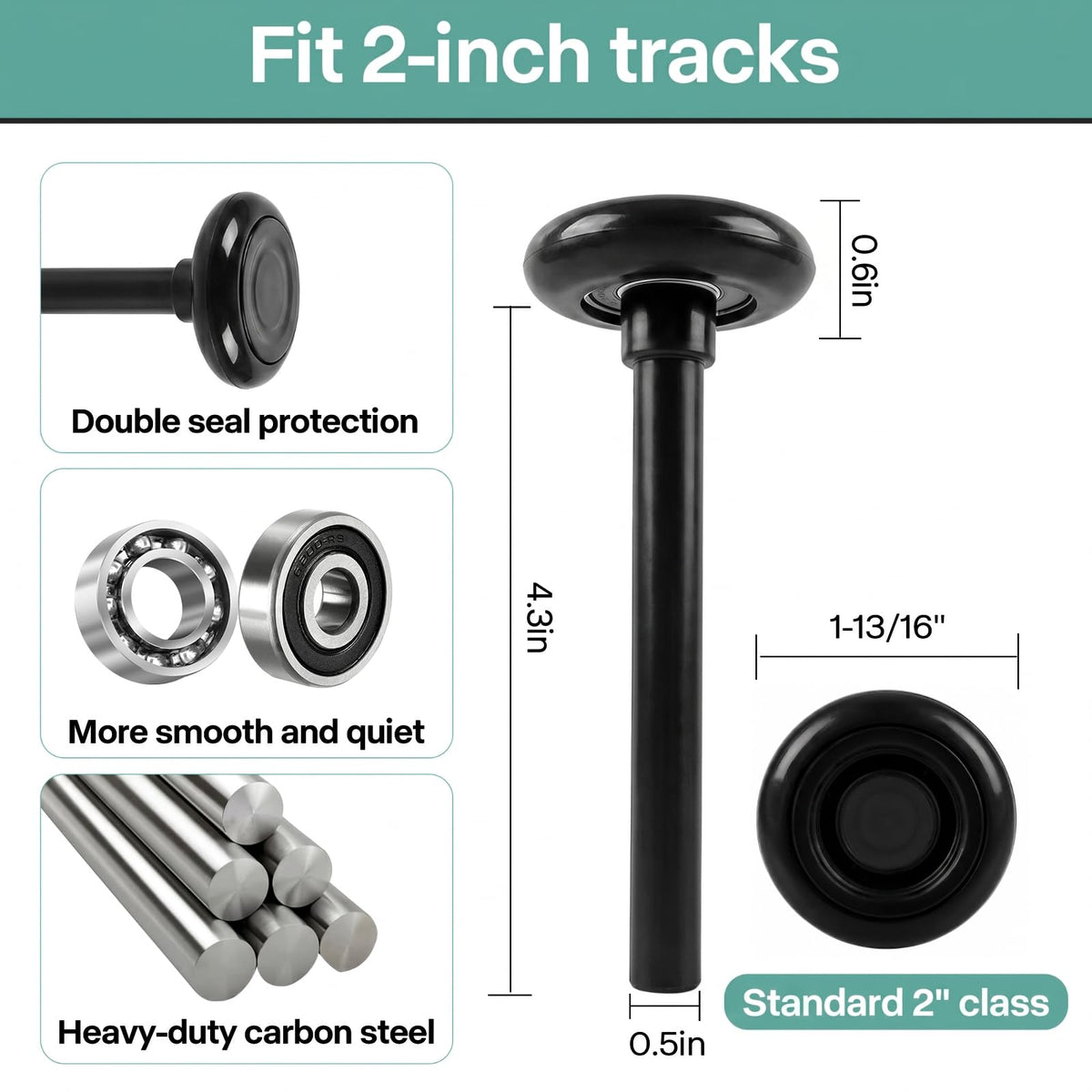EXERAUO 6200-2RS bearings improve smoothness and longevity.
