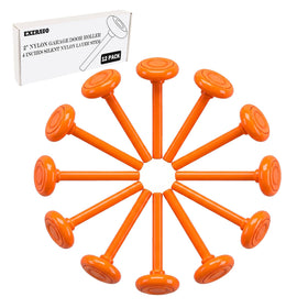 EXERAUO nylon garage door rollers 12-pack for quieter operation and smooth movement.