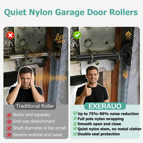 EXERAUO nylon stem provides sturdy support for durable performance.