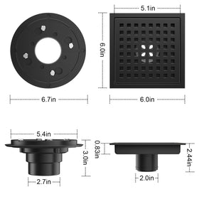 EXF square lattice grate close-up highlighting high-flow drainage to prevent pooling