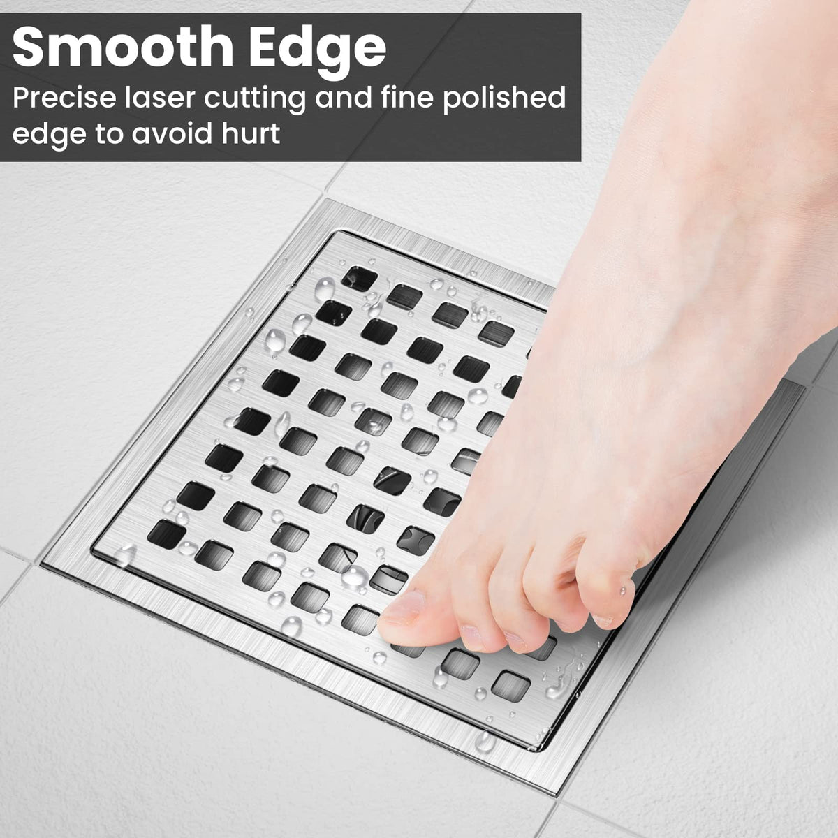 EXF drain-body in stainless steel resists corrosion and wear