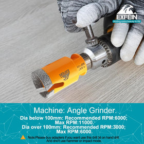 EXFEIN hex adapter with 5/8-11 thread for grinder versatility