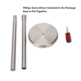 Exilon toilet paper stand top knob for easy carrying and repositioning.