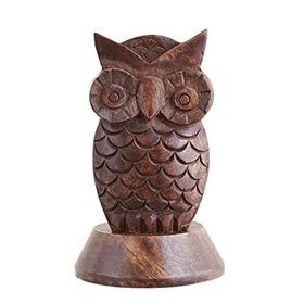 Eximious India desk accessory in mango wood blends with decor.