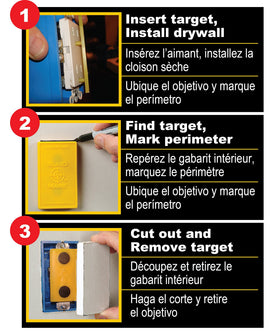 Plug Mark targets installed in socket for easy alignment before cutting.