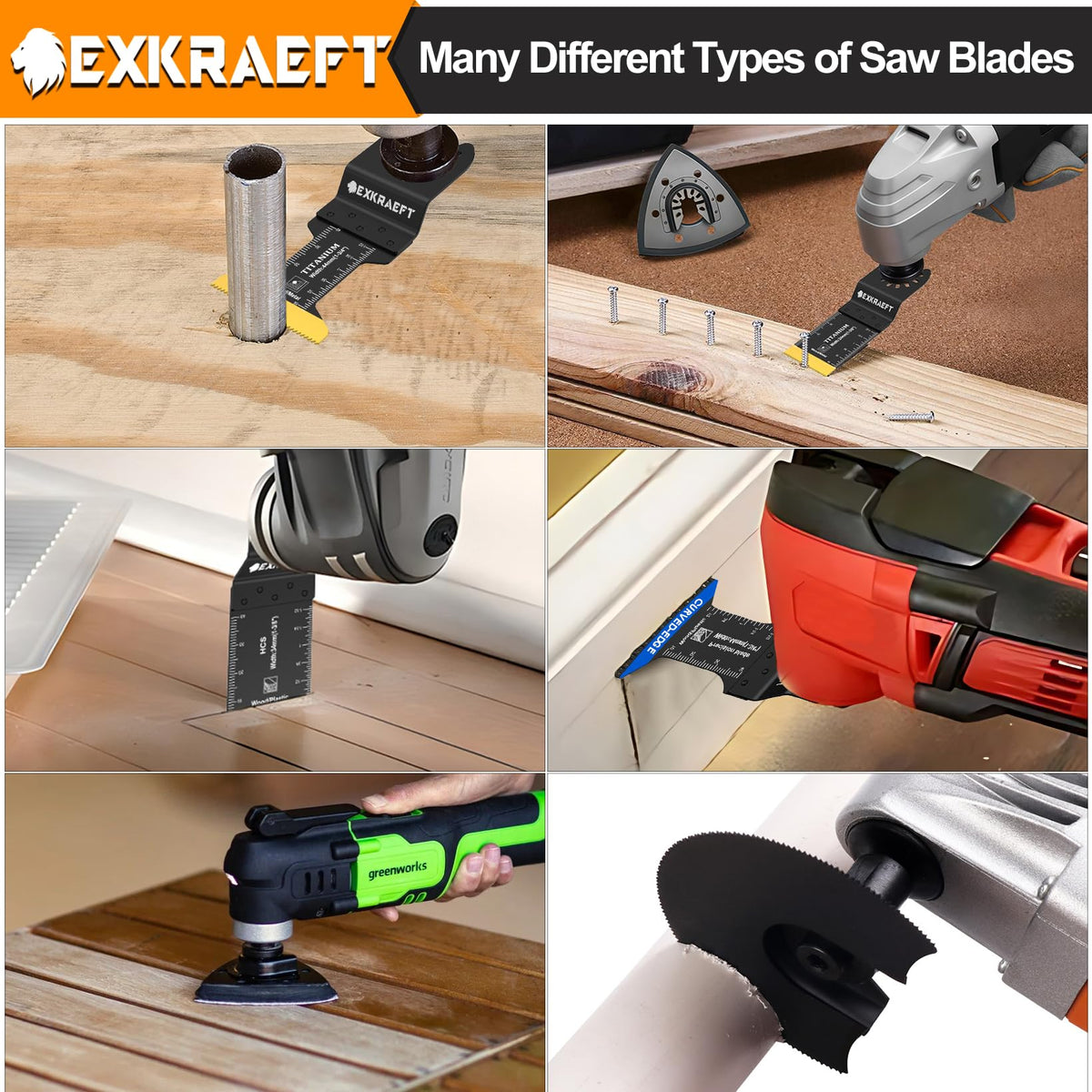 EXKRAEFT Blade Sand Pads for secure polishing and finishing