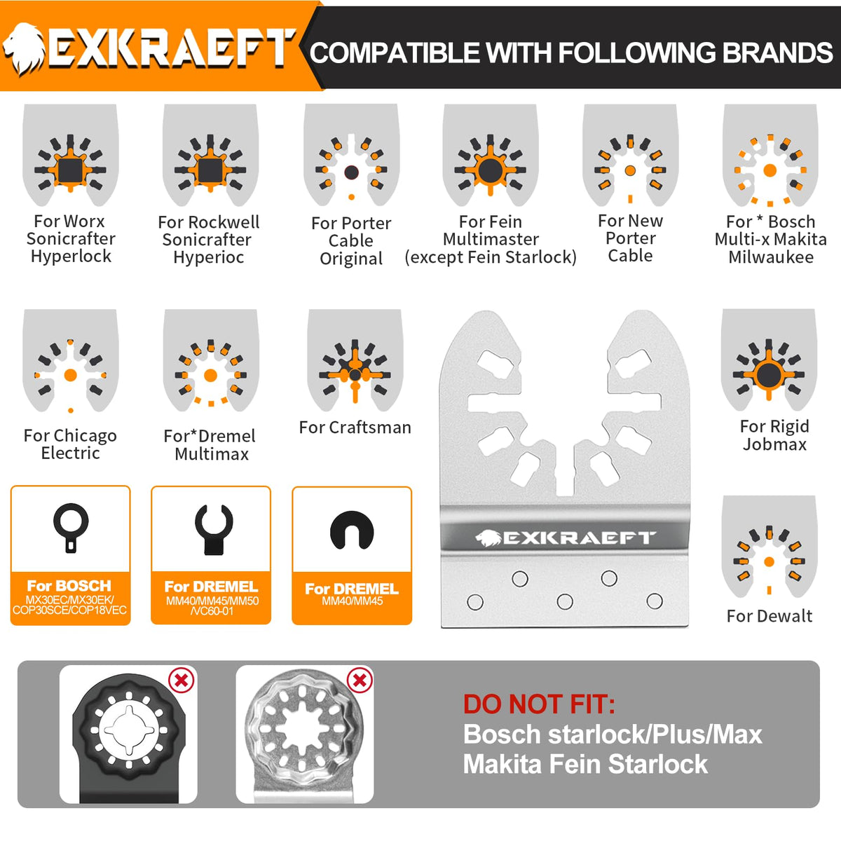 EXKRAEFT 5-piece set for versatile renovation projects.