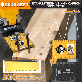 EXKRAEFT plastic-cutting blade for clean cuts in plastics and composites