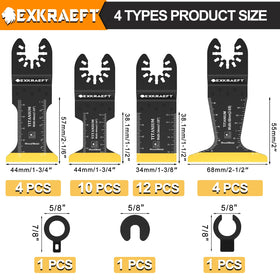 Close-up of EXKRAEFT titanium coating highlighting heat resistance and long life