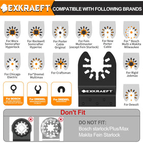 EXKRAEFT universal adapter clip set fits most brands for versatile use