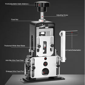 EXKRAEFT wire stripper adjustment control supports precise wire sizing.