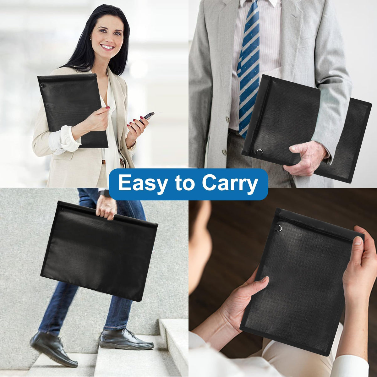 EXLIFBAG Faraday bag in transit supports privacy and protection during commutes.