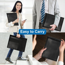 EXLIFBAG Faraday bag in transit supports privacy and protection during commutes.