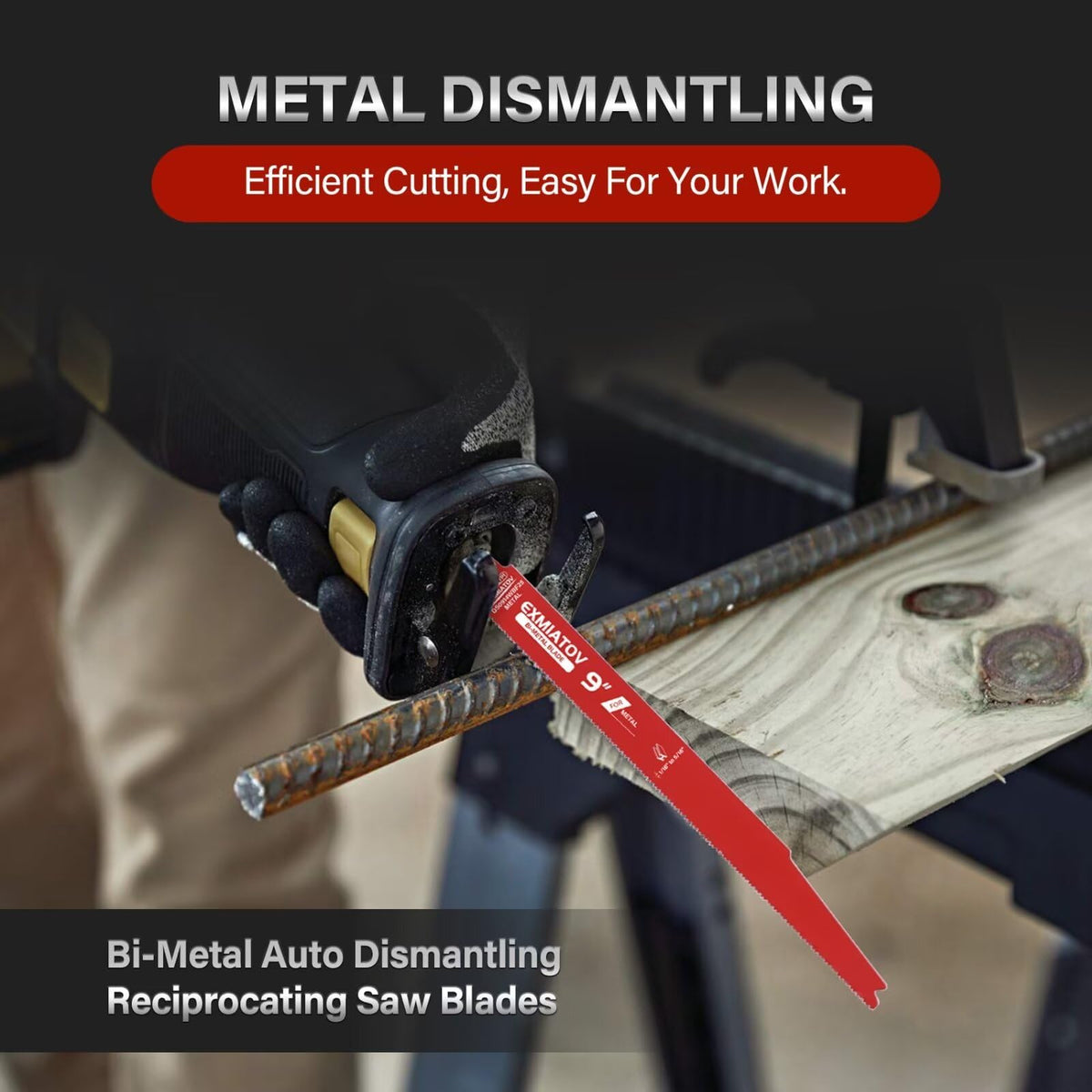 EXMIATOV metal cutting blade demonstrates durability in tough metal tasks.