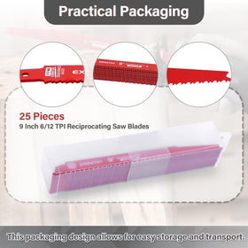 EXMIATOV M42 bi-metal blades offering toughness and heat resistance.