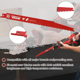 EXMIATOV blades suitable for PVC, plywood, and demolition work.