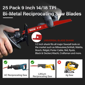EXMIATOV universal 1-2 inch shank blade fits many tools for convenience.