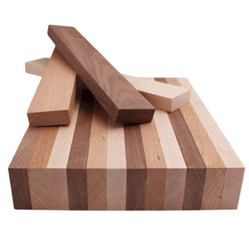 Exotic Wood Zone variety-pack boards ready for DIY projects and crafts.