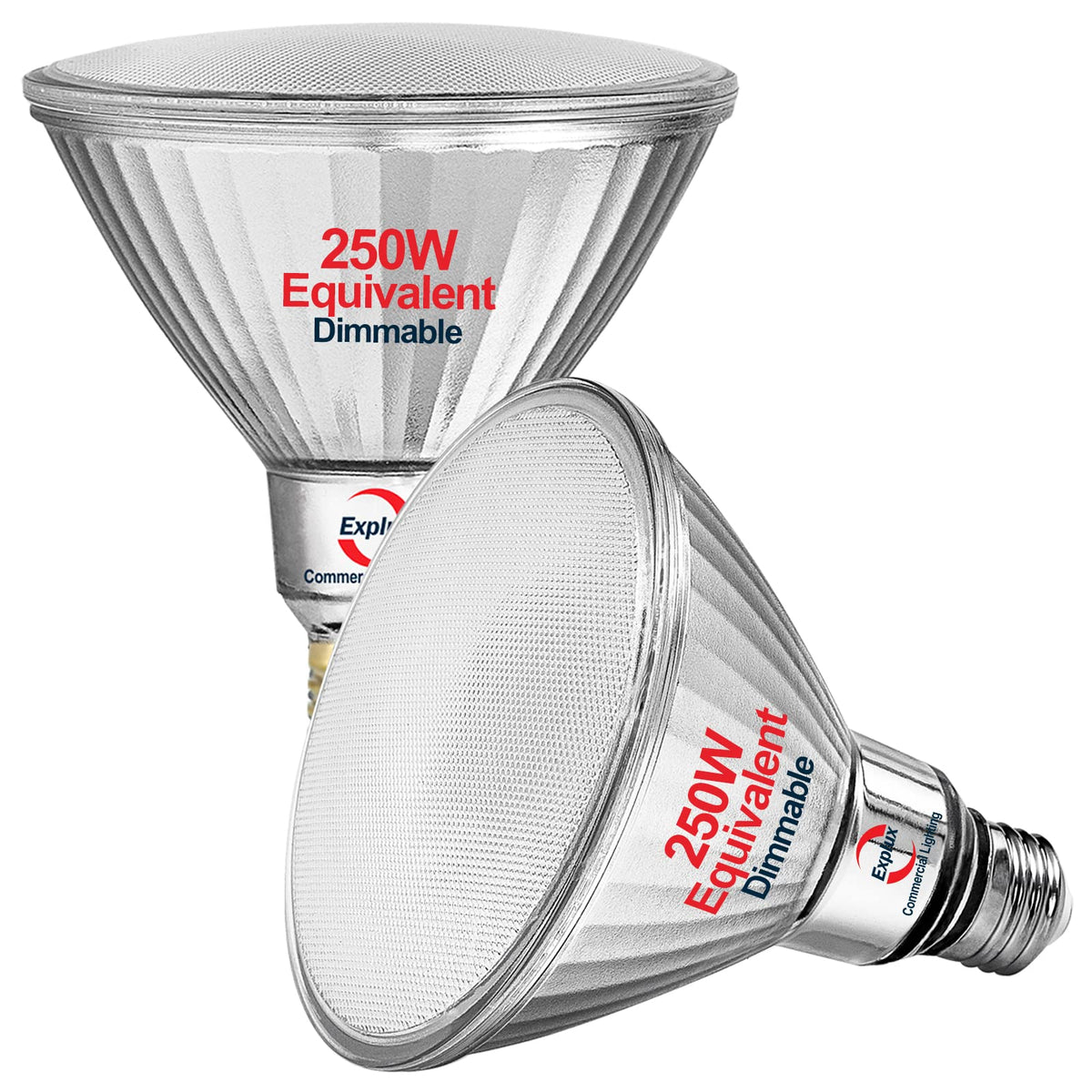 Explux PAR38 LED flood light 3300lm for bright outdoor spaces